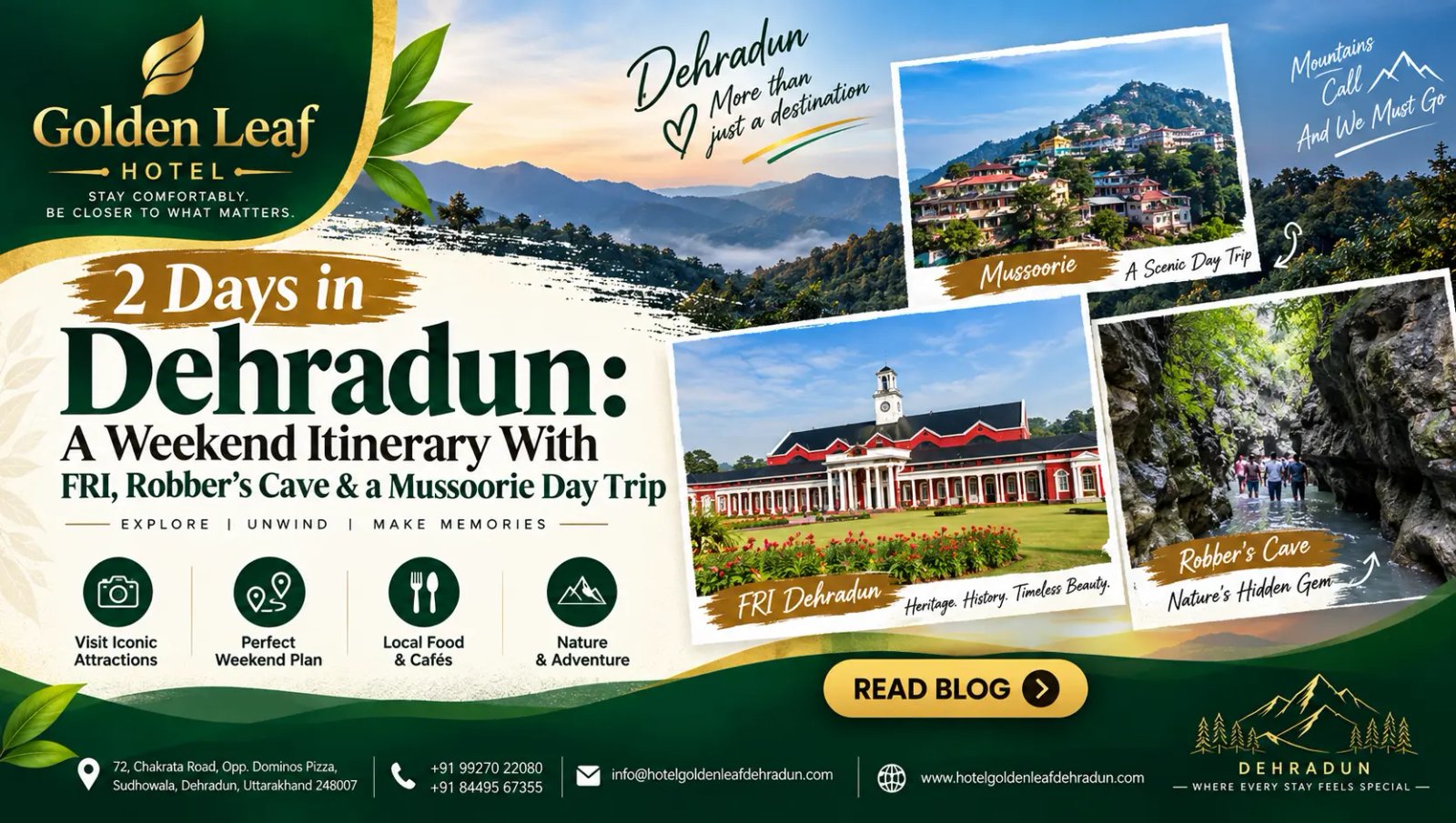 2 Days in Dehradun: A Weekend Itinerary With FRI, Robber's Cave & a Mussoorie Day Trip