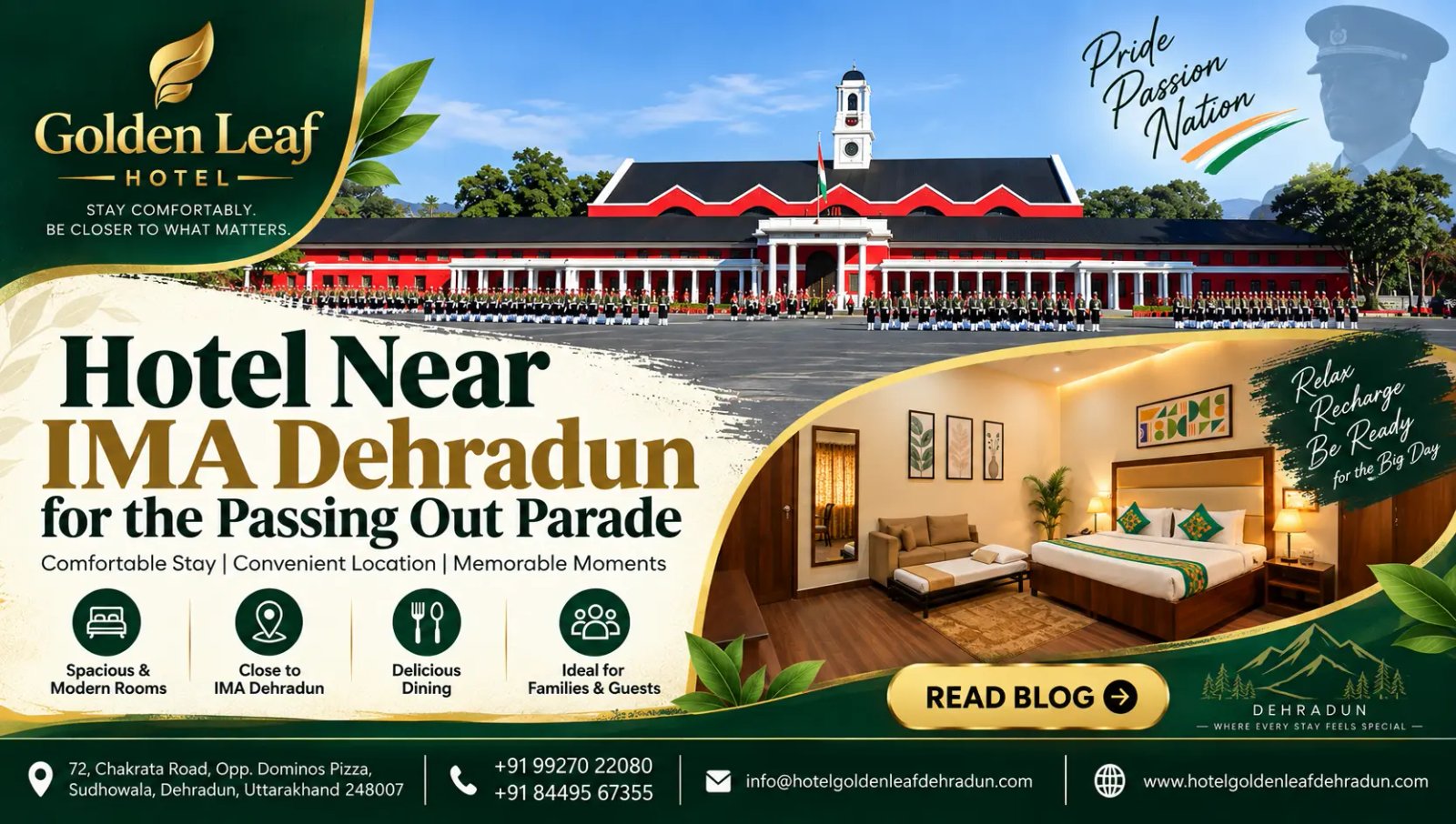 Hotel Near IMA Dehradun for the Passing Out Parade: A Stay Guide for Cadets' Families
